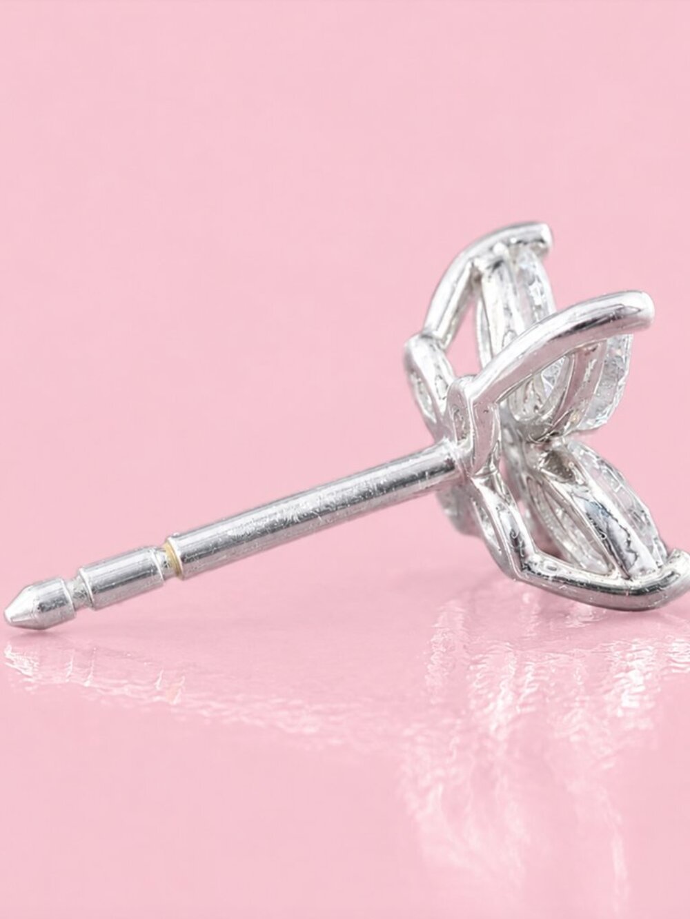 Tiffany & Co. Platinum Diamond Victoria Small Stud Earrings - Picture 4 of 6